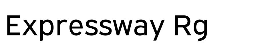 Expressway font